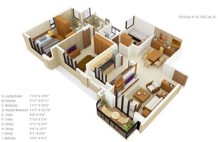 1500 Sq Ft House