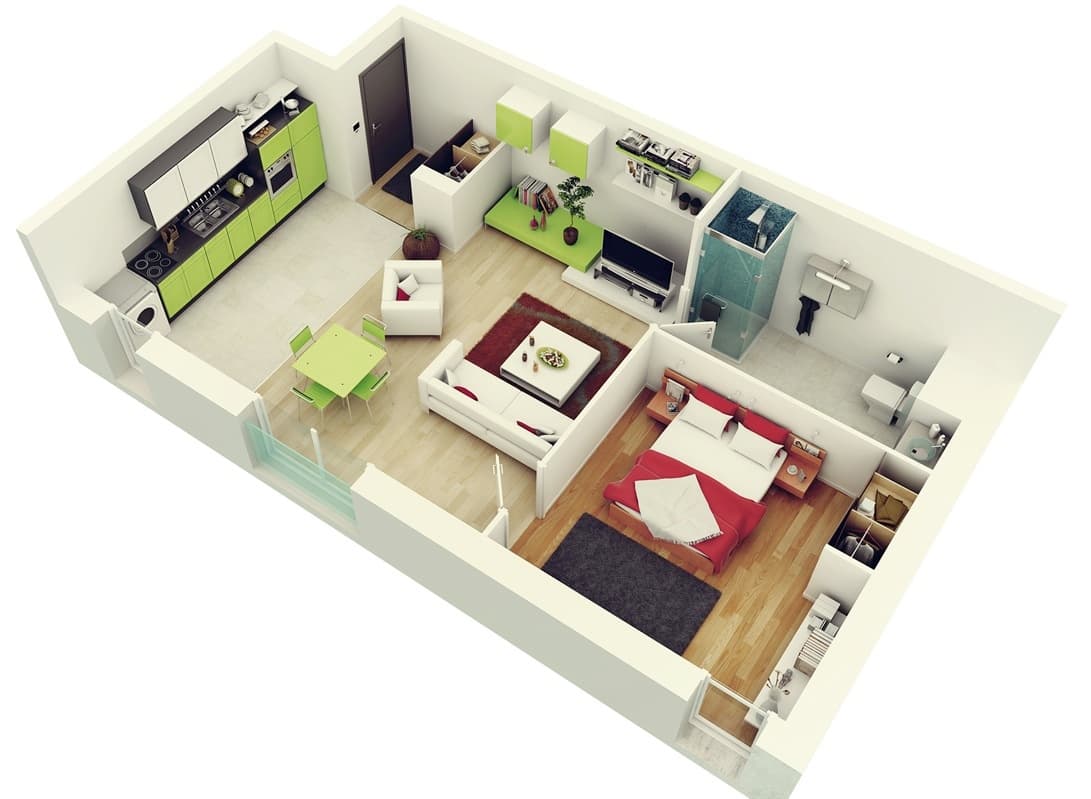 1 Bedroom Apartment