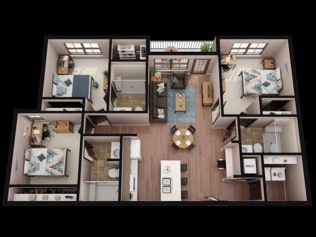 3 Bedroom Apartment